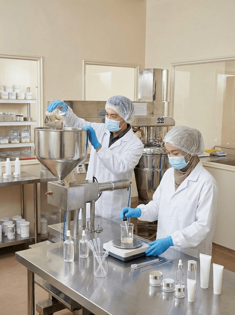 Halal with GMP certified cosmetics, skincare, bodycare & haircare manufacturer based at Kajang, Malaysia