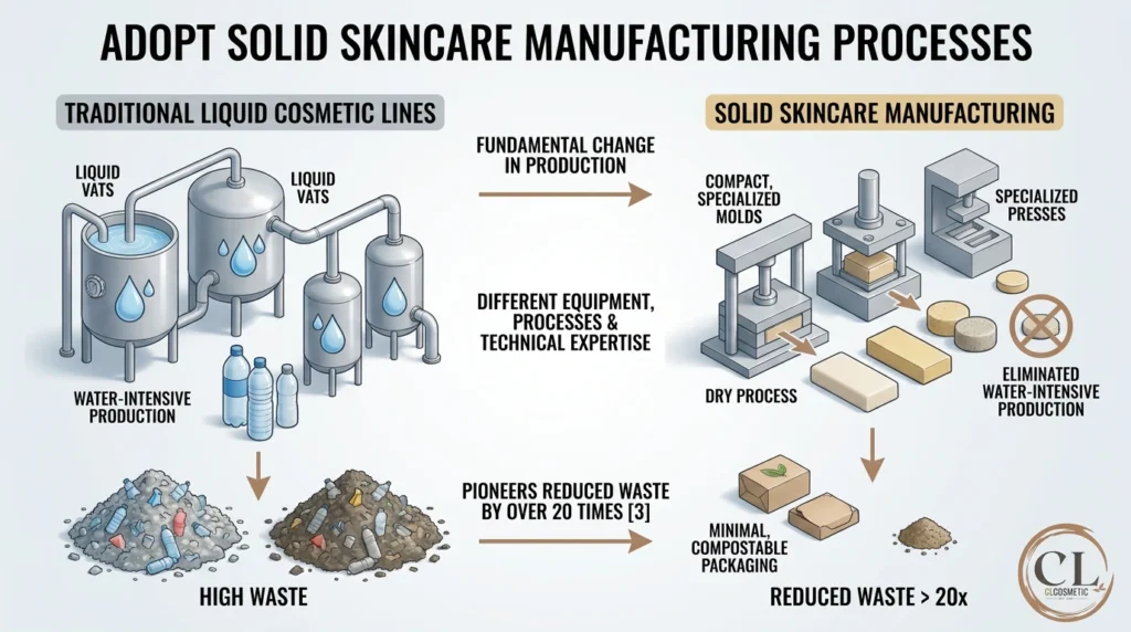 Diagram about Adopt Solid Skincare Manufacturing Processes by NBP